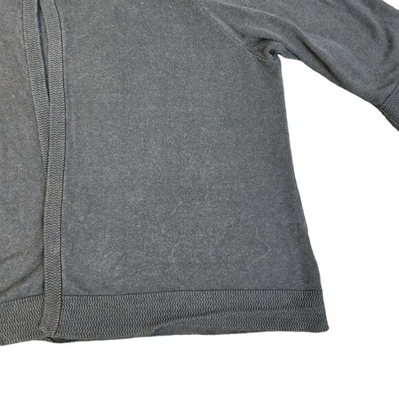 Meera Lane Navy Open Front Cardigan Elbow Sleeves 3X - Picture 4 of 10